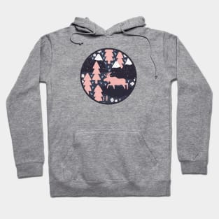 Mountain Moose (Salmon & Slate) Hoodie